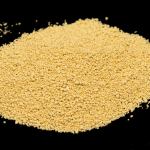 yellow pile of material